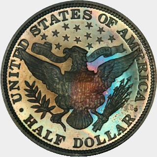 1898 Proof Half Dollar reverse