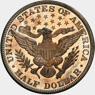 1901 Proof Half Dollar reverse