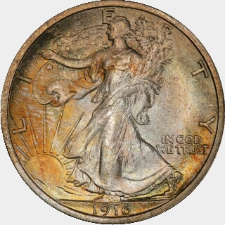 1916  Half Dollar obverse