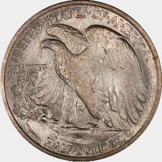 1916-D  Half Dollar reverse