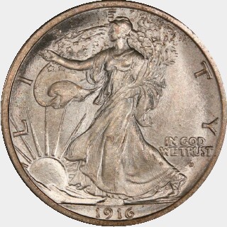 1916-D  Half Dollar obverse