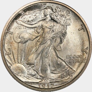 1917  Half Dollar obverse