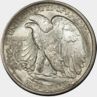 1917-D  Half Dollar reverse