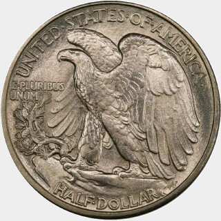 1917-S  Half Dollar reverse