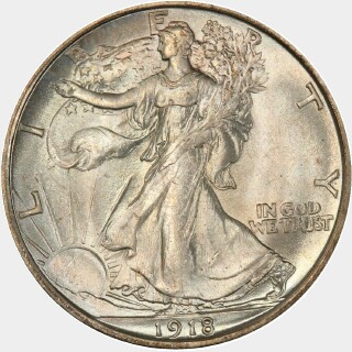 1918-D  Half Dollar obverse