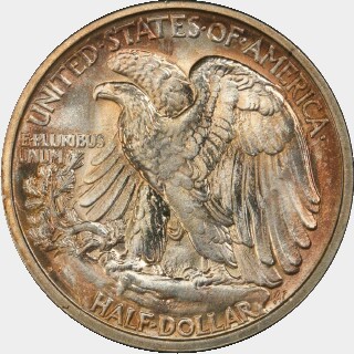 1918-S  Half Dollar reverse