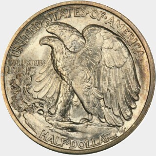 1919-S  Half Dollar reverse