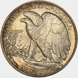 1920-D  Half Dollar reverse