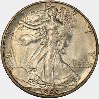 1920-D  Half Dollar obverse