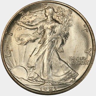 1921-D  Half Dollar obverse