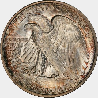 1921-S  Half Dollar reverse