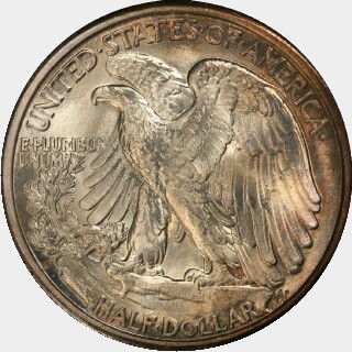 1929-D  Half Dollar reverse