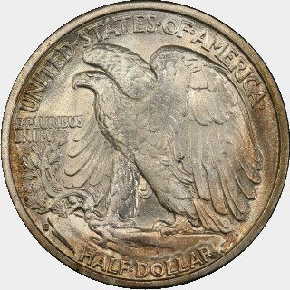1934-S  Half Dollar reverse