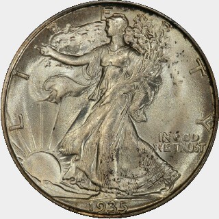 1935-D  Half Dollar obverse