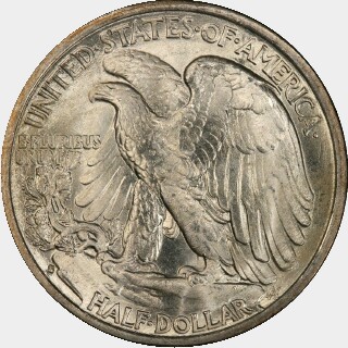 1935-S  Half Dollar reverse