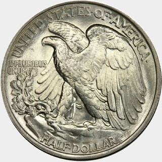 1938  Half Dollar reverse