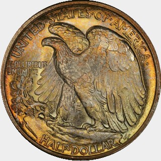 1938-D  Half Dollar reverse