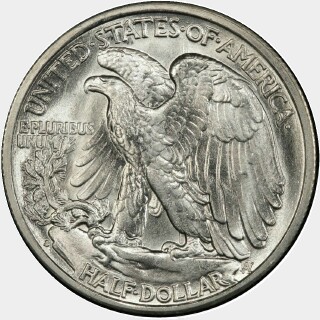 1941-S  Half Dollar reverse