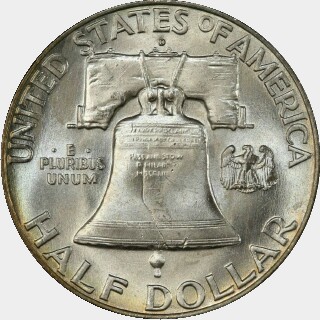 1951-D  Half Dollar reverse