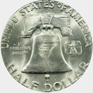 1952-D  Half Dollar reverse