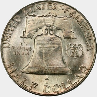 1953-D  Half Dollar reverse
