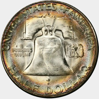 1953-S  Half Dollar reverse