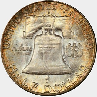 1954-S  Half Dollar reverse