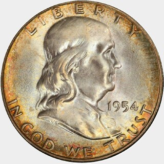 1954-S  Half Dollar obverse