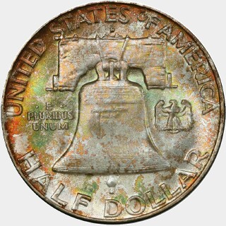 1957-D  Half Dollar reverse