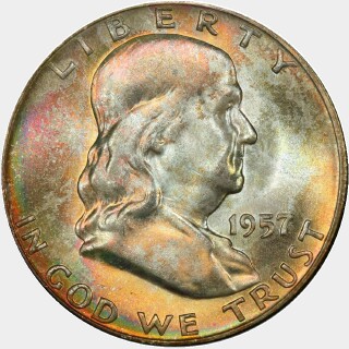 1957-D  Half Dollar obverse