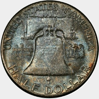1958  Half Dollar reverse