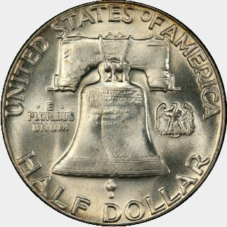 1963  Half Dollar reverse
