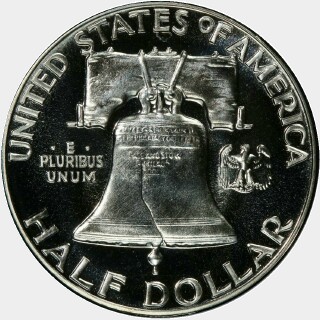 1956 Proof Half Dollar reverse