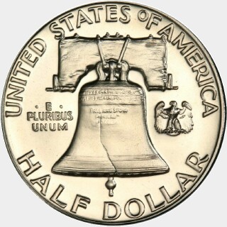 1955 Proof Half Dollar reverse