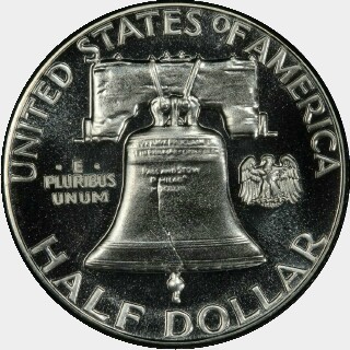 1957 Proof Half Dollar reverse