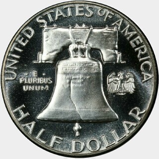 1962 Proof Half Dollar reverse