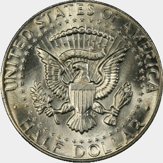 1970-D  Half Dollar reverse