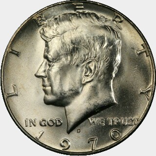 1970-D  Half Dollar obverse