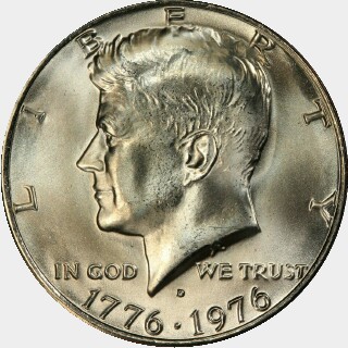 1976-D  Half Dollar obverse