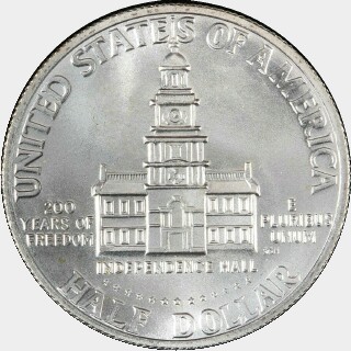 1976-S  Half Dollar reverse