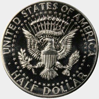 1964 Proof Half Dollar reverse