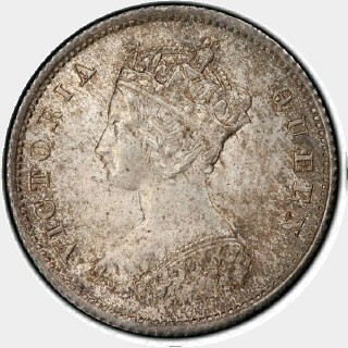 1866 10 Pearls Ten Cent obverse
