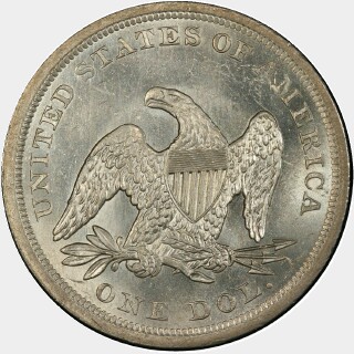 1842  One Dollar reverse
