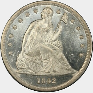 1842  One Dollar obverse