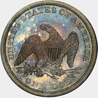 1844  One Dollar reverse
