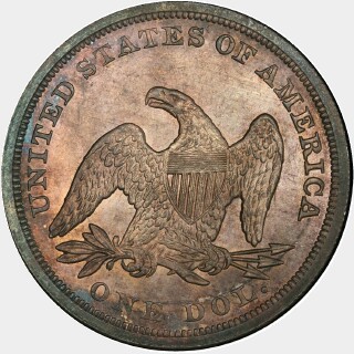 1845  One Dollar reverse