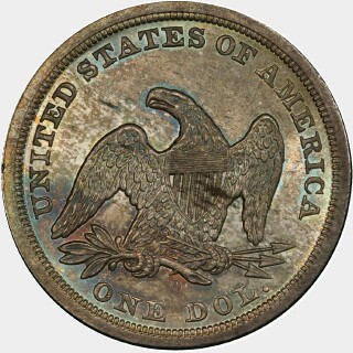 1846-O  One Dollar reverse