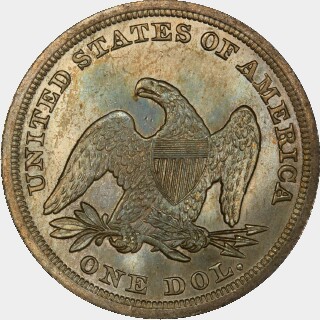 1847  One Dollar reverse