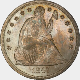 1847  One Dollar obverse