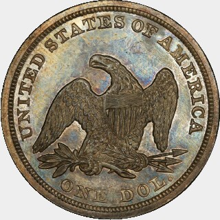 1848  One Dollar reverse
